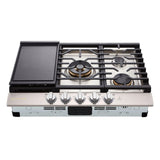 LG SIGNATURE CBGU3039X 30 Inch Gas Cooktop burner detail
