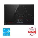 LG STUDIO CBIS3018BE 30 inch induction cooktop front view