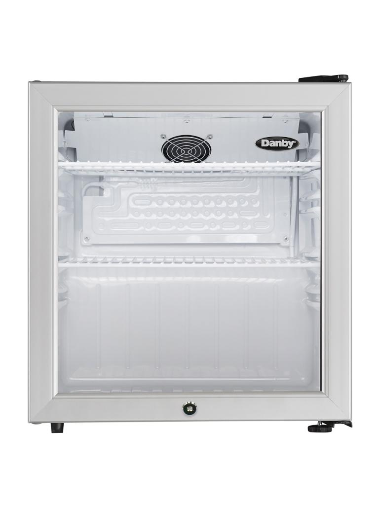 Danby 1.6 cu. ft. Compact Glass Door Fridge in Platinum - (DAG016A2BDB)