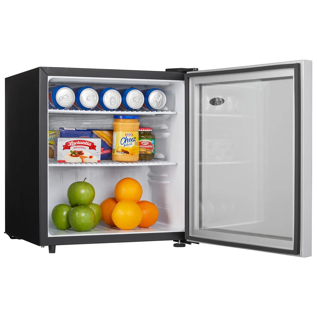 Danby 1.6 cu. ft. Compact Glass Door Fridge in Platinum - (DAG016A2BDB)