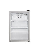 Danby 2.6 cu. ft. Compact Glass Door Fridge in Platinum - (DAG026A1BDB)
