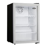 Danby 2.6 cu. ft. Compact Glass Door Fridge in Platinum - (DAG026A1BDB)