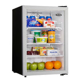 Danby 2.6 cu. ft. Compact Glass Door Fridge in Platinum - (DAG026A1BDB)