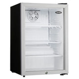 Danby 2.6 cu. ft. Compact Glass Door Fridge in Platinum - (DAG026A2BDB)