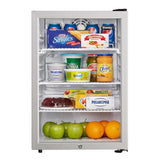 Danby 2.6 cu. ft. Compact Glass Door Fridge in Platinum - (DAG026A2BDB)