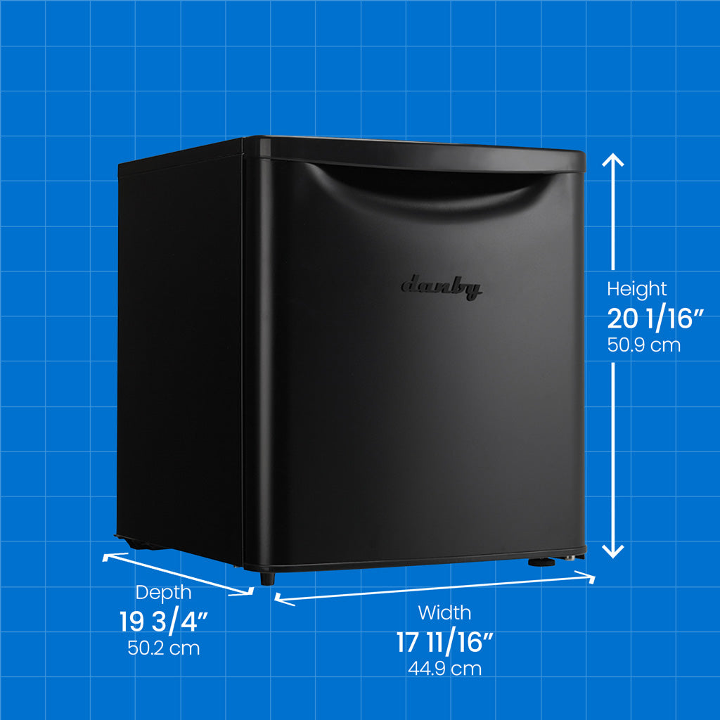 Danby 1.7 cu. ft. Compact Fridge in Black - (DAR017A3BDB) - DANBY