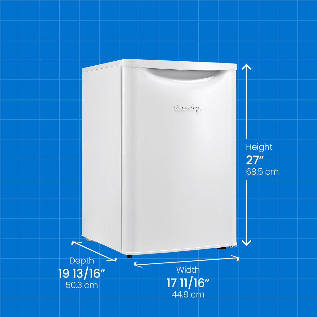 Danby 2.6 cu. ft. Contemporary Classic Compact Refrigerator in White - (DAR026A2WDB) - DANBY