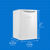Danby 2.6 cu. ft. Contemporary Classic Compact Refrigerator in White - (DAR026A2WDB) - DANBY