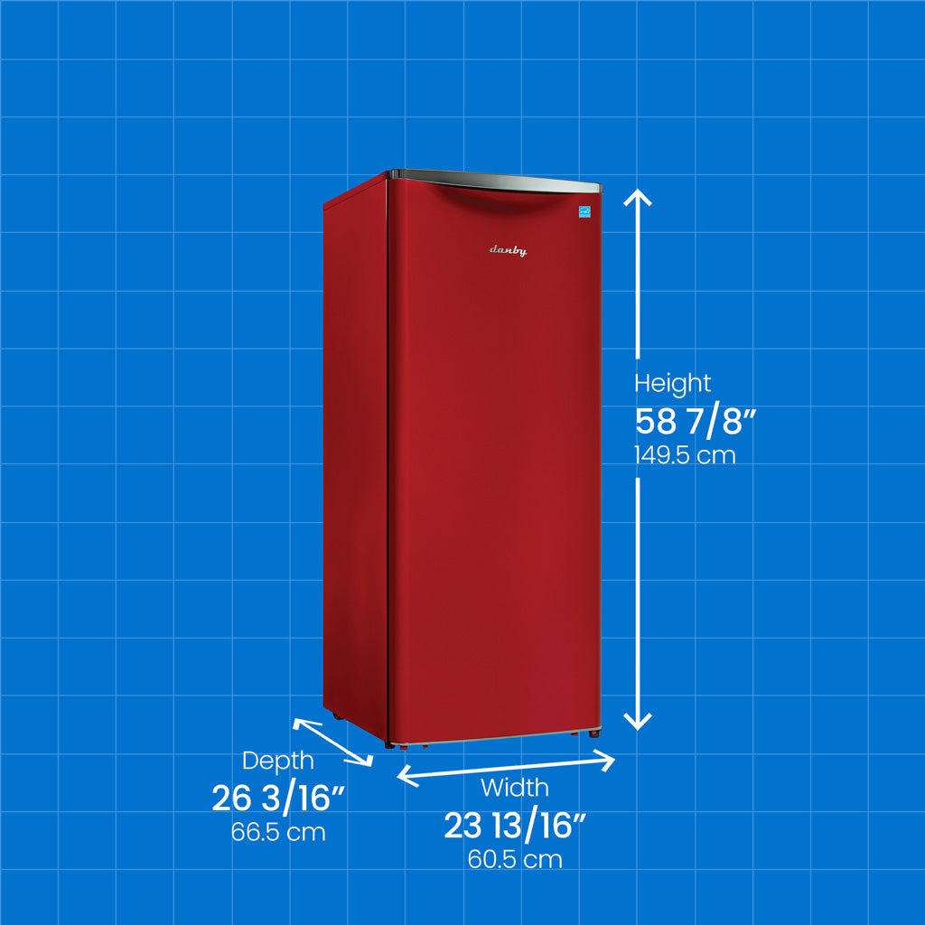 Danby 11.0 cu. ft. Apartment Size Fridge in Metallic Red - (DAR110A3LDB) - DANBY