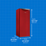 Danby 11.0 cu. ft. Apartment Size Fridge in Metallic Red - (DAR110A3LDB) - DANBY