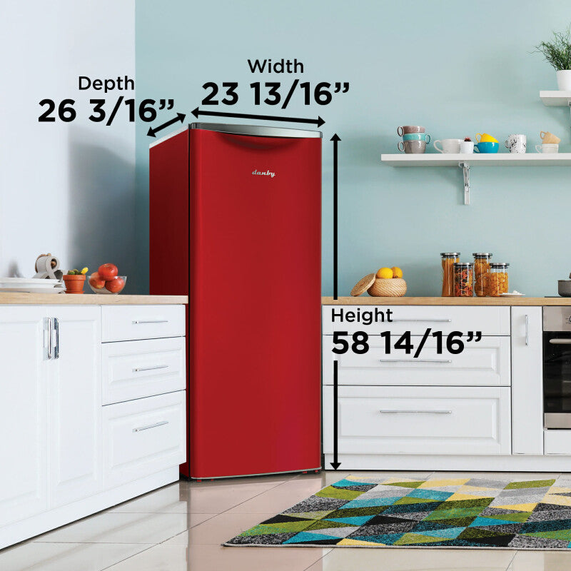 Danby 11.0 cu. ft. Apartment Size Fridge in Metallic Red - (DAR110A3LDB) - DANBY