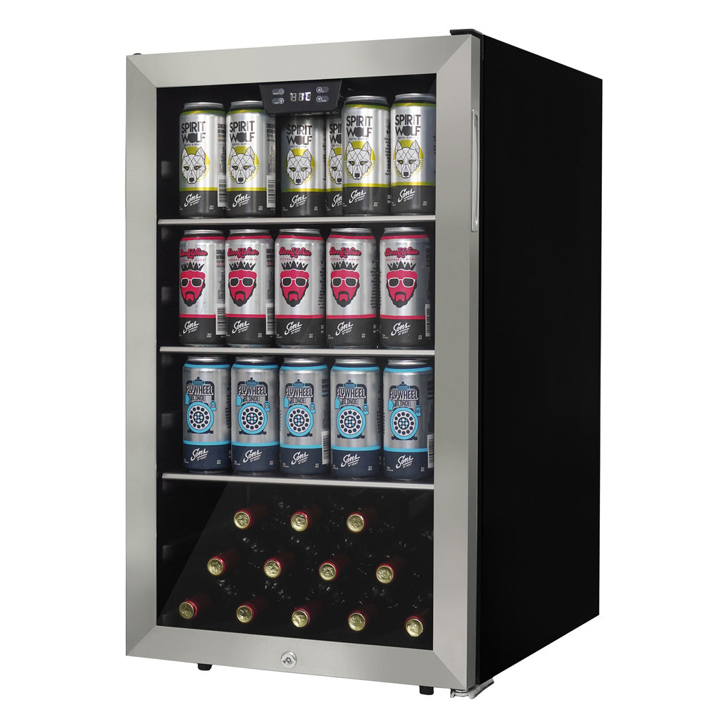 Danby 4.5 cu. ft. Free-Standing Beverage Center in Stainless Steel - (DBC045L1SS)