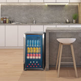 Danby 3.1 cu. ft. Free-Standing Beverage Center in Stainless Steel - (DBC117A2BSSDD6) - DANBY