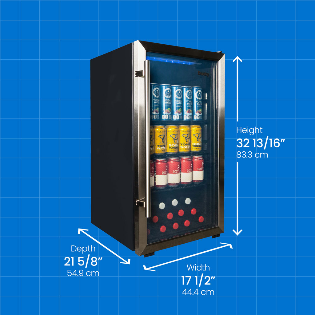 Danby 3.1 cu. ft. Free-Standing Beverage Center in Stainless Steel - (DBC117A2BSSDD6) - DANBY