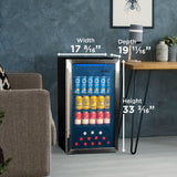Danby 3.1 cu. ft. Free-Standing Beverage Center in Stainless Steel - (DBC117A2BSSDD6) - DANBY