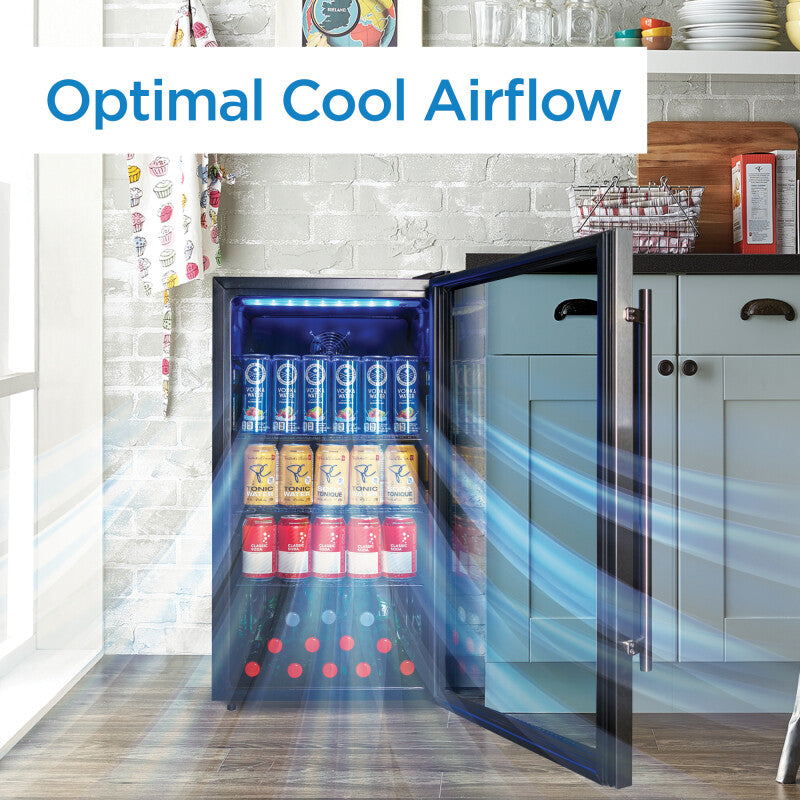 Danby 3.1 cu. ft. Free-Standing Beverage Center in Stainless Steel - (DBC117A2BSSDD6) - DANBY