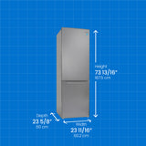 Danby 10.3 cu. ft. Bottom Mount Apartment Size Fridge in Stainless Steel - (DBMF100B1SLDB) - DANBY