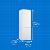 Danby 10 cu. ft. Bottom Mount Apartment Size Fridge in White - (DBMF100B1WDB) - DANBY