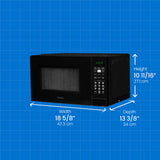 DBMW0921BBB- Danby 0.9 cu. ft. Countertop Microwave in Black - (DBMW0921BBB) -