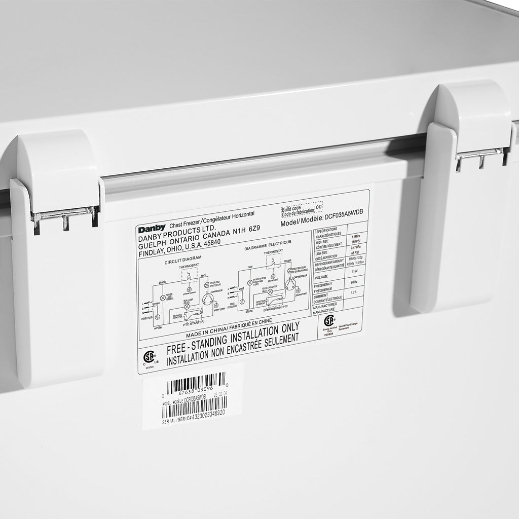 Danby 3.5 cu. ft. Chest Freezer in White - (DCF035A5WDB)