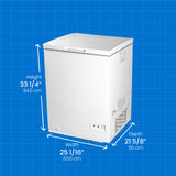 Danby 5.0 cu. ft. Square Model Chest Freezer DOE - (DCF050A5WDB)