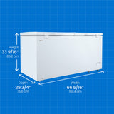 Danby 17.1 cu. ft. Chest Freezer 2 Door in White - (DCFM171A1WDB)