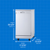 Danby 18" Wide Portable Dishwasher in White - (DDW1805EWP) - DANBY