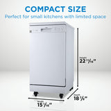 Danby 18" Wide Portable Dishwasher in White - (DDW1805EWP) - DANBY