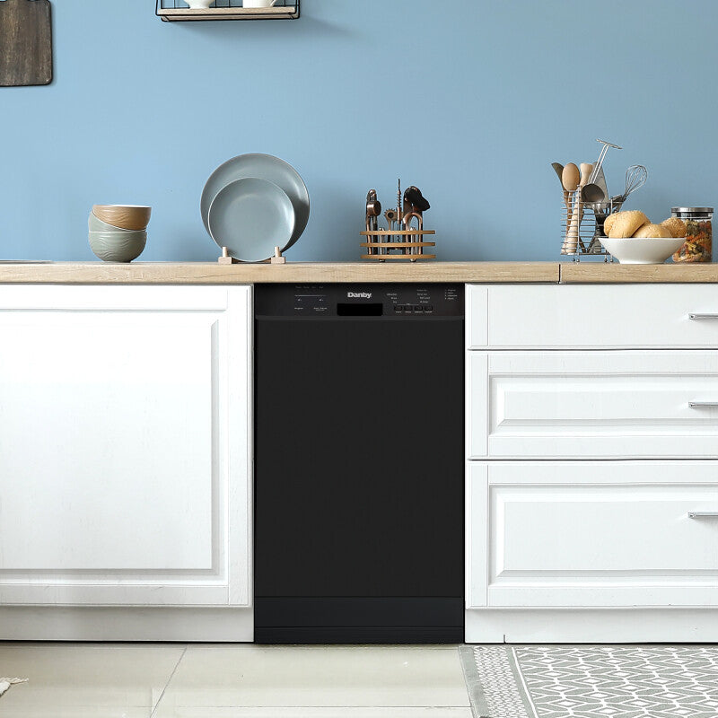 Danby 18" Wide Built-in Dishwasher in Black - (DDW18D1EB) - DANBY