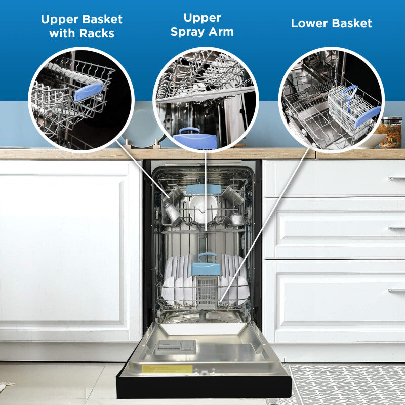 Danby 18" Wide Built-in Dishwasher in Black - (DDW18D1EB) - DANBY