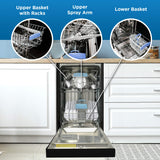 Danby 18" Wide Built-in Dishwasher in Black - (DDW18D1EB) - DANBY