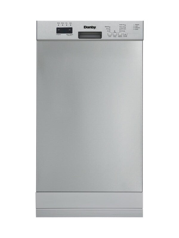 Danby 18" Wide Built-in Dishwasher in Stainless Steel - (DDW18D1ESS) - DANBY