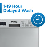 Danby 18" Wide Built-in Dishwasher in Stainless Steel - (DDW18D1ESS) - DANBY