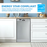 Danby 18" Wide Built-in Dishwasher in Stainless Steel - (DDW18D1ESS) - DANBY