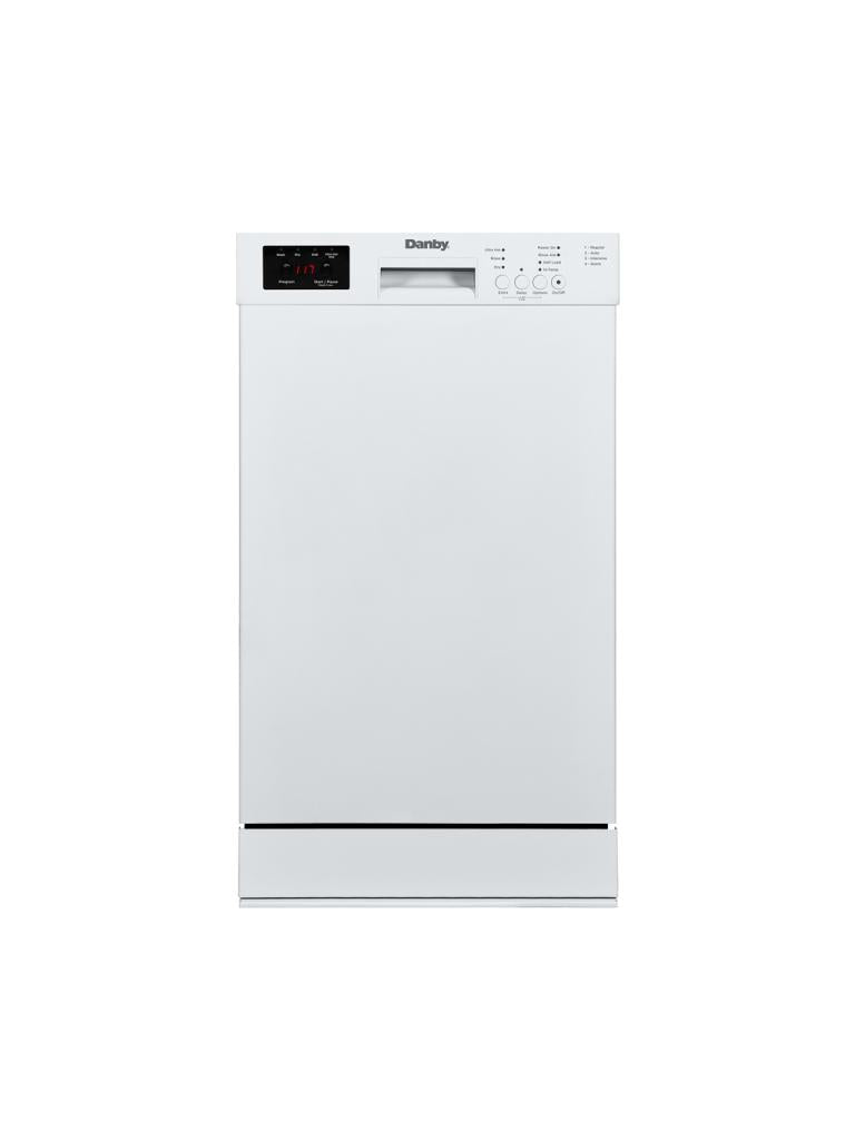 Danby 18" Wide Built-in Dishwasher in White - (DDW18D1EW) - DANBY