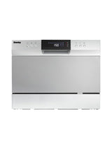 Danby 6 Place Setting Countertop Dishwasher in Silver - (DDW631SDB) - DANBY