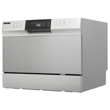 Danby 6 Place Setting Countertop Dishwasher in Silver - (DDW631SDB) - DANBY