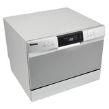 Danby 6 Place Setting Countertop Dishwasher in Silver - (DDW631SDB) - DANBY