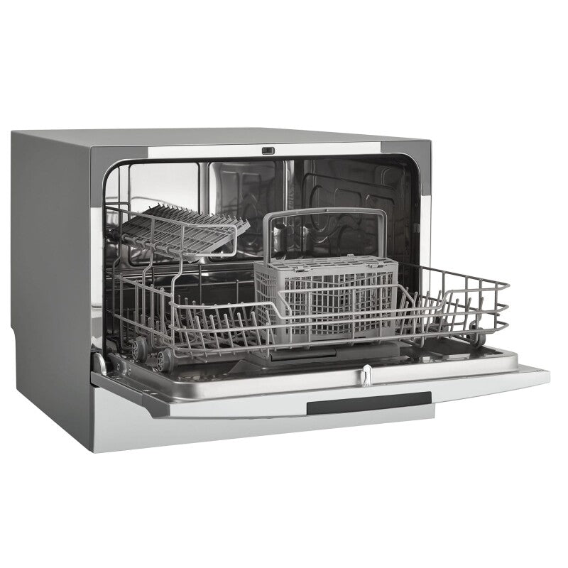 Danby 6 Place Setting Countertop Dishwasher in Silver - (DDW631SDB) - DANBY