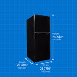 Danby 10.1 cu. ft. Top Mount Apartment Size Fridge in Black - (DFF101B1BDB) - DANBY