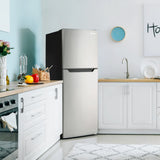 Danby 10.1 cu. ft. Top Mount Apartment Size Fridge in Stainless Steel - (DFF101B1BSLDB) - DANBY