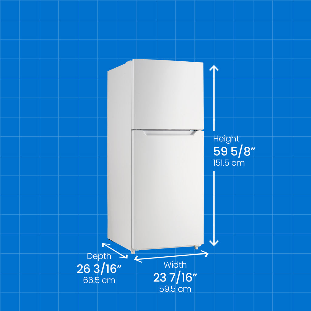 Danby 10.1 cu. ft. Top Mount Apartment Size Fridge in White - (DFF101B1WDB)