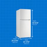 Danby 10.1 cu. ft. Top Mount Apartment Size Fridge in White - (DFF101B1WDB)