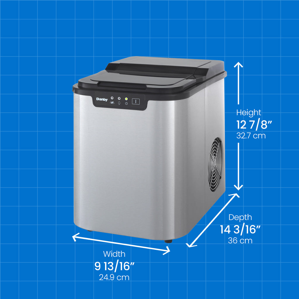 Danby 25 lbs. Countertop Ice Maker in Stainless Steel - (DIM2500SSDB) - DANBY