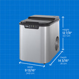 Danby 25 lbs. Countertop Ice Maker in Stainless Steel - (DIM2500SSDB) - DANBY