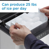 Danby 25 lbs. Countertop Ice Maker in Stainless Steel - (DIM2500SSDB) - DANBY