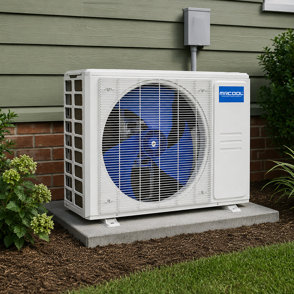 DIY Easy Pro® - R454B DIY 12K BTU Ductless Mini-Split Heat Pump Condenser, 115V, with 11.5 ft Install Kit (Complete System)
