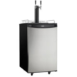 Danby 5.4 cu. ft. Dual-Tap Keg Cooler in Stainless Steel - (DKC054A1BSL2DB) - DANBY