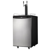Danby 5.4 cu. ft. Dual-Tap Keg Cooler in Stainless Steel - (DKC054A1BSL2DB) - DANBY