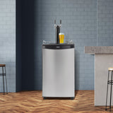 Danby 5.4 cu. ft. Dual-Tap Keg Cooler in Stainless Steel - (DKC054A1BSL2DB) - DANBY